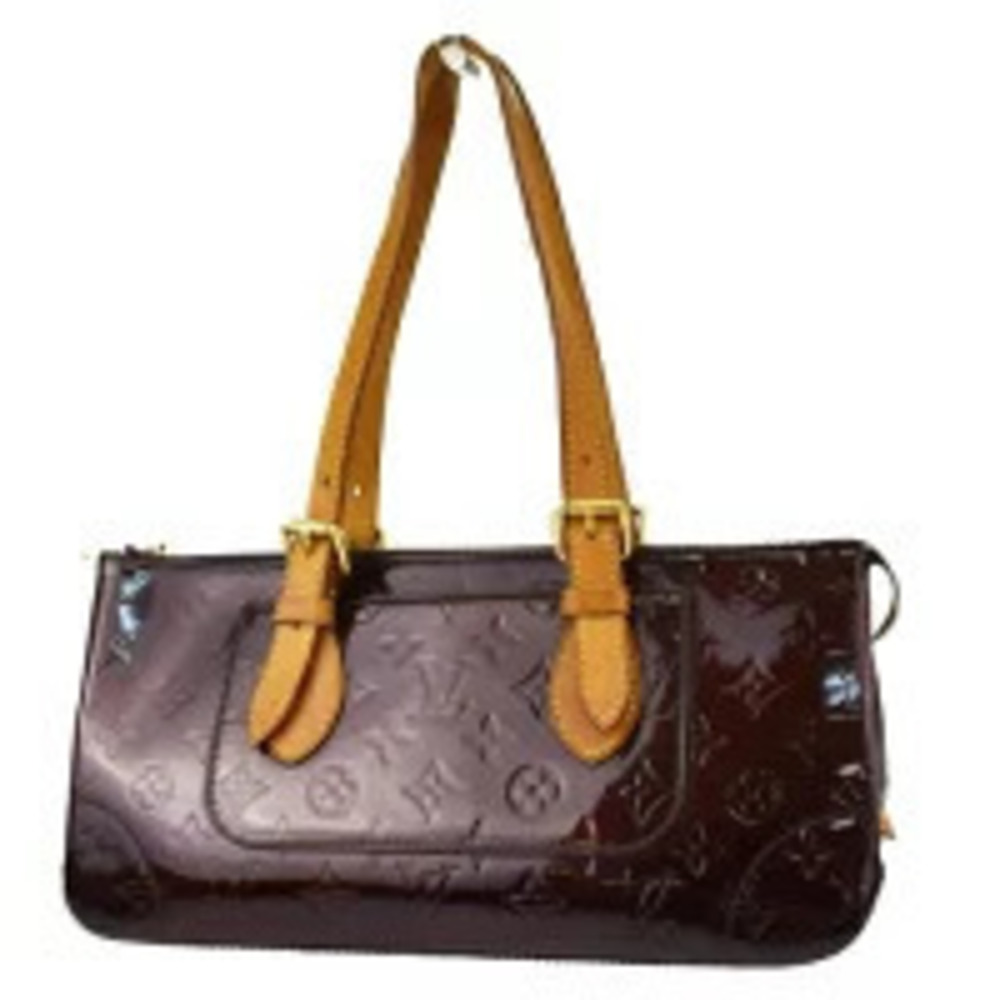 Louis Vuitton Rosewood Avenue Shoulder Bag Monogram Vernis Enamel